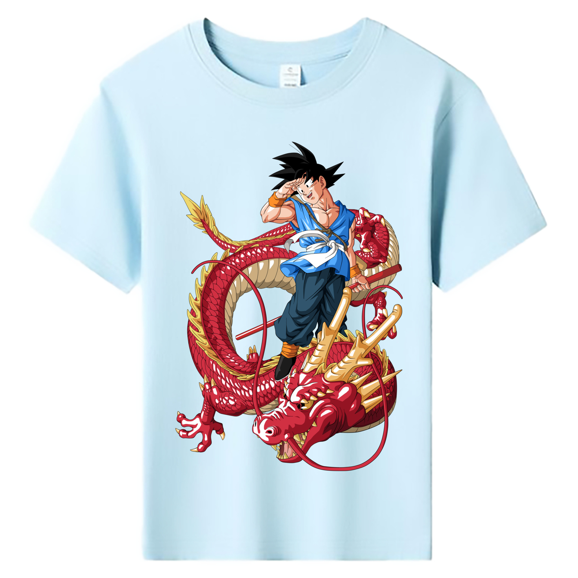 （画像用） ドラゴンボール 孫悟空（そん ごくう）Son Goku カカロット DRAGON BALL Kakarotto 綿100％キッズTシャツ（フロントプリント）